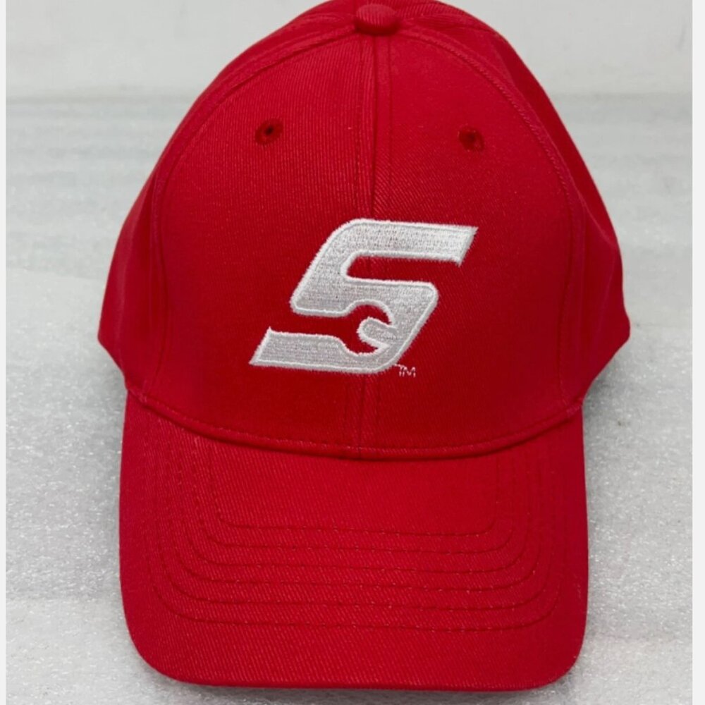 Snap-On Tools "S" Logo Red Cap Men's Stretch One Size Licensed Flex Fit Wrench